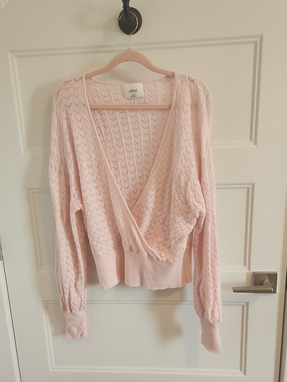Aritzia Wilfred Pointelle Sweater